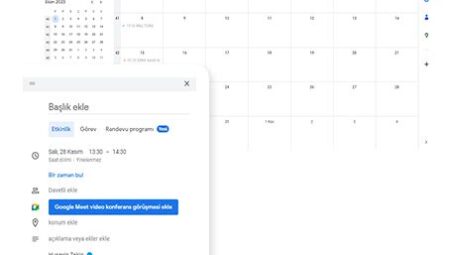 Google Calendar ile Randevu ve Hatırlatıcı Ayarlama