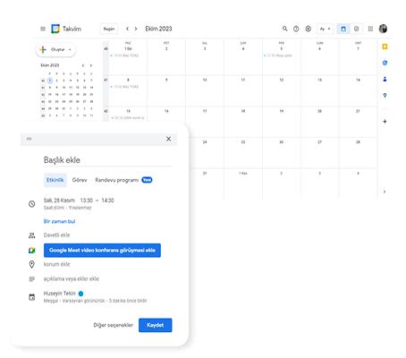 Google Calendar ile Randevu ve Hatırlatıcı Ayarlama